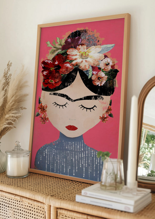 Tablou înramat „Floral Serenity” de Treechild