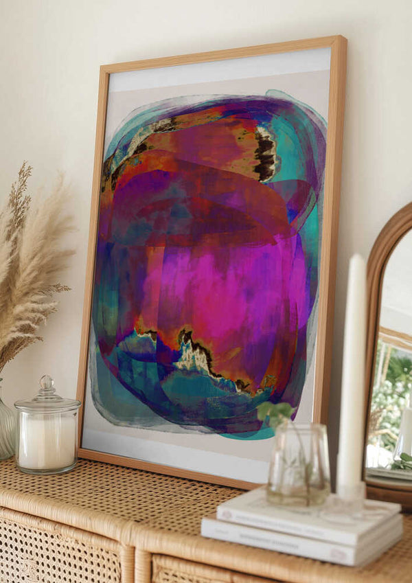 Tablou înramat „Vibrant Whirlwind” de Treechild