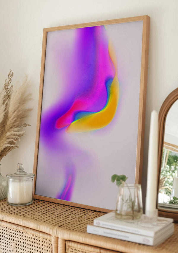 Tablou înramat „Neon Whirl” de Treechild