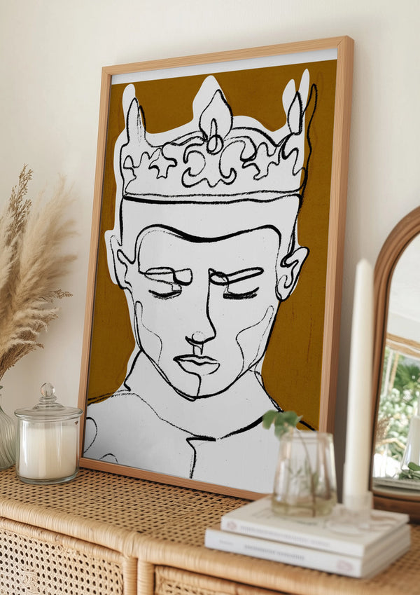 Tablou înramat „Silent Monarch” de Treechild