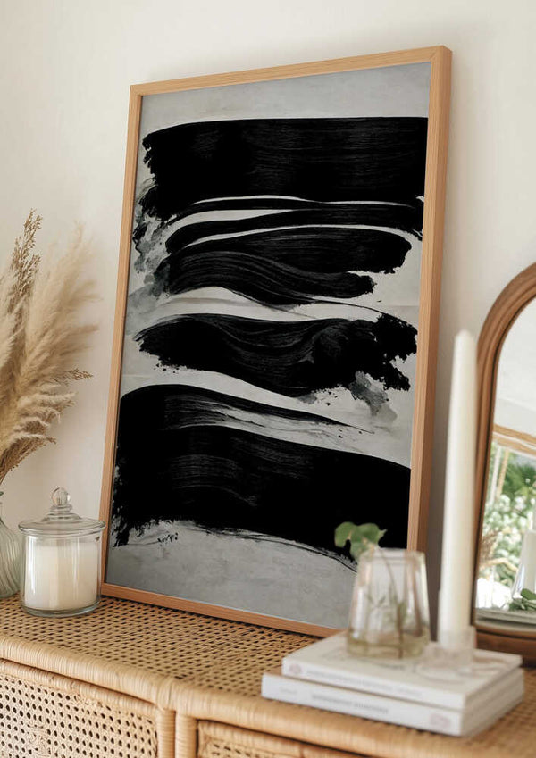 Tablou înramat „Brushstroke Symphony” de Treechild