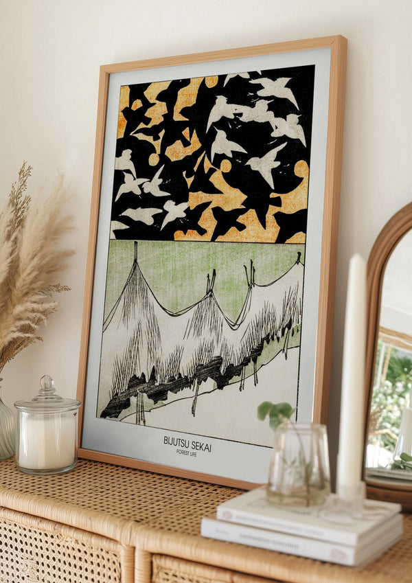 Tablou înramat „Forest Life” de Bijutsu Sekai