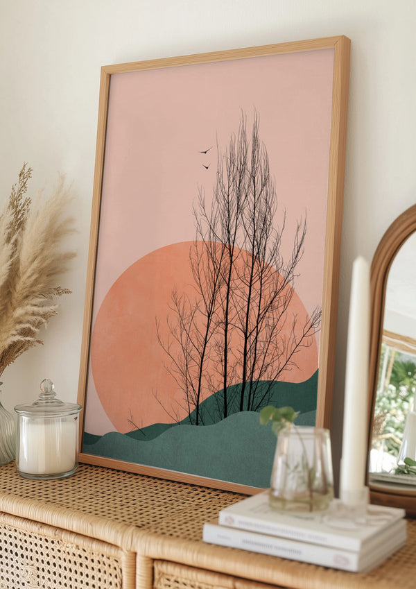 Tablou înramat „Sunset Memories” de Kubistika