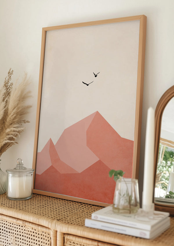 Tablou înramat „Zugspitze, Eins” de Kubistika