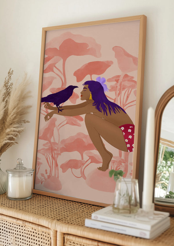 Tablou înramat „Raven” de Jota de jai