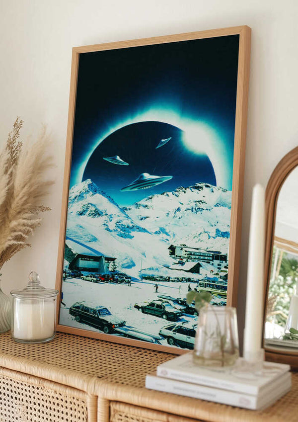 Tablou înramat „Winter Eclipse” de Taudalpoi