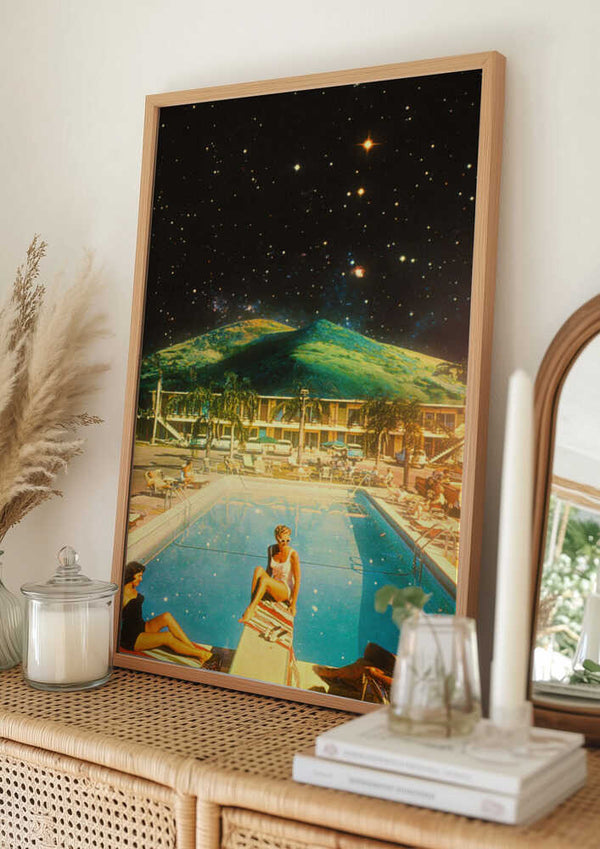 Tablou înramat „Space Pool” de Taudalpoi