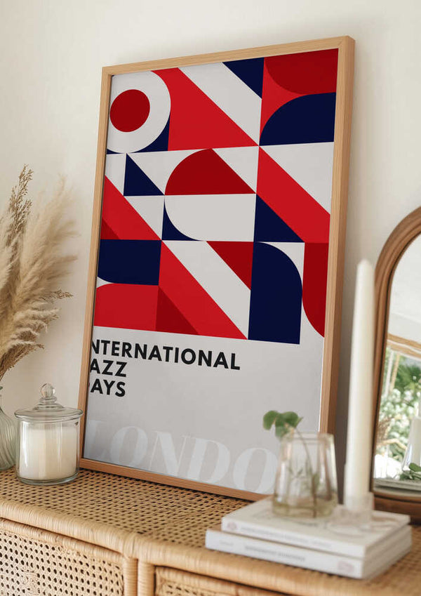 Tablou înramat „Jazz Days London” de Kubistika