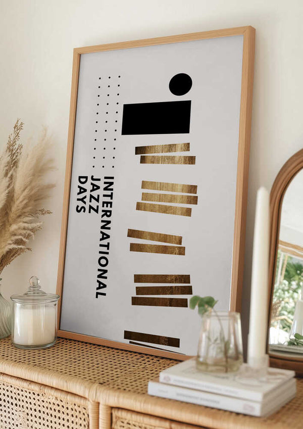 Tablou înramat „Jazzy Days 5” de Kubistika