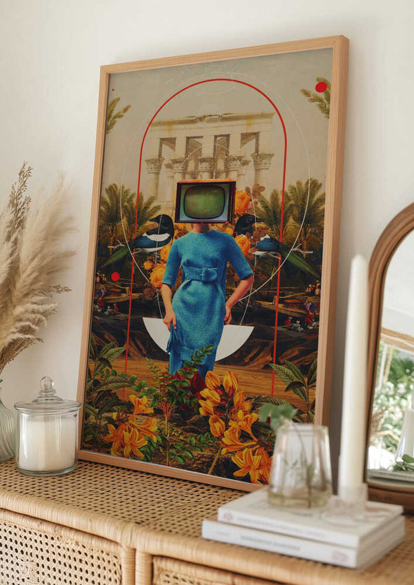 Tablou înramat „Her Asymmetries” de Frank Moth