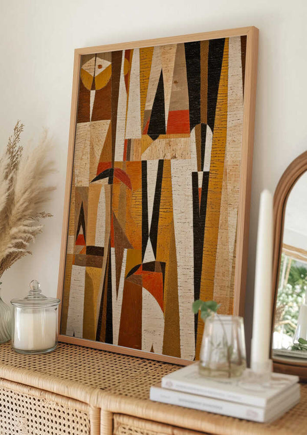 Tablou înramat „Geometric Harmony” de Treechild