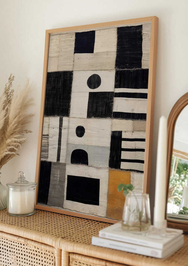 Tablou înramat „Patchwork Symphony” de Treechild