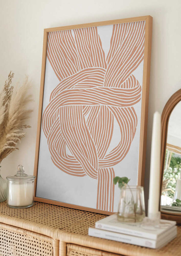 Tablou înramat „Endless Loop Lines” de Treechild