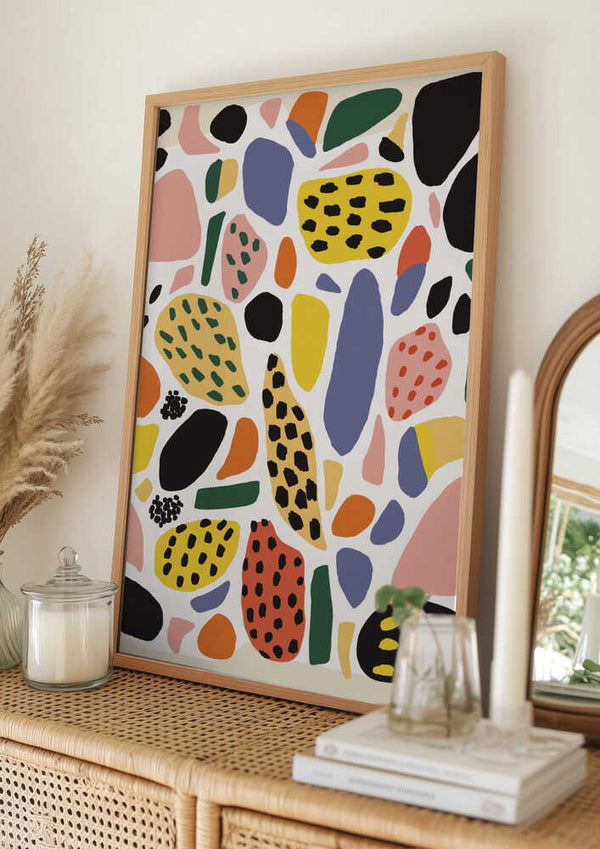 Tablou înramat „Colorful Chaos” de Treechild