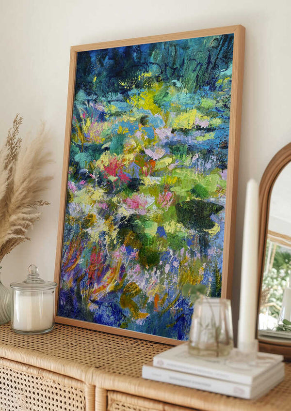 Tablou înramat „Vibrant Garden Glow” de Dorothy Fagan