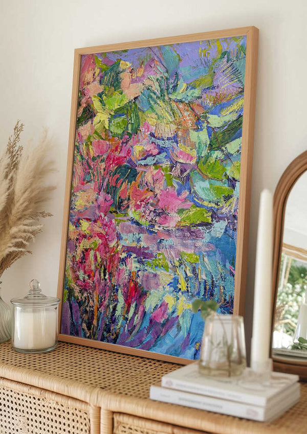 Tablou înramat „Vibrant Floral Dreams” de Dorothy Fagan