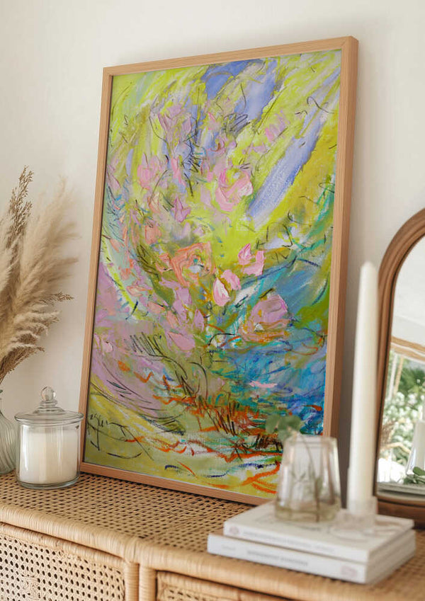 Tablou înramat „Whirl of Petals” de Dorothy Fagan