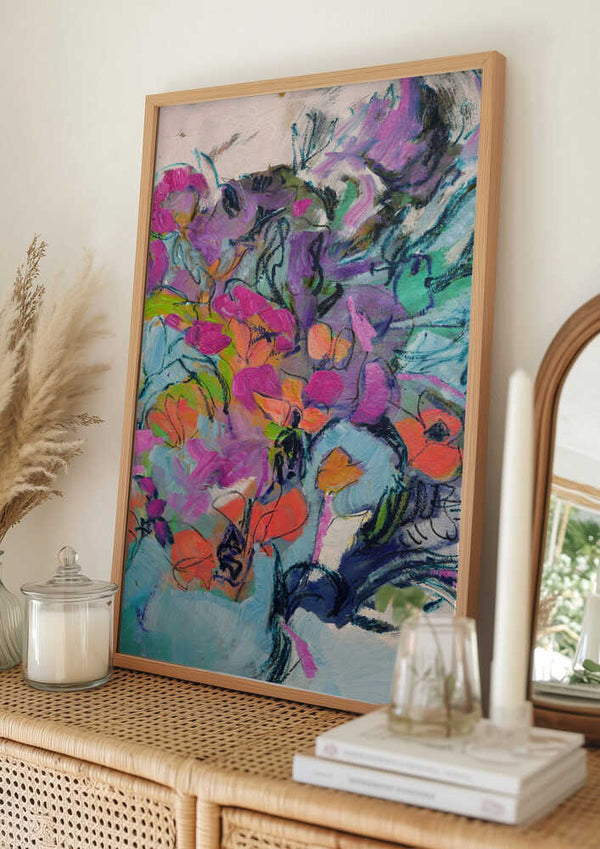 Tablou înramat „Floral Symphony” de Dorothy Fagan