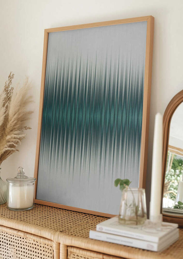 Tablou înramat „Euphoria - White and Green” de Alma