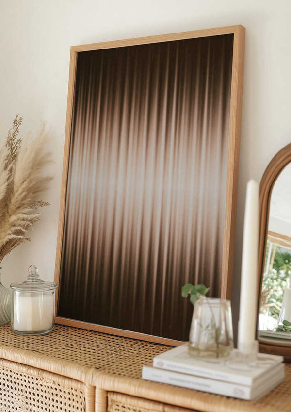 Tablou înramat „Euphoria - Brown and White” de Alma