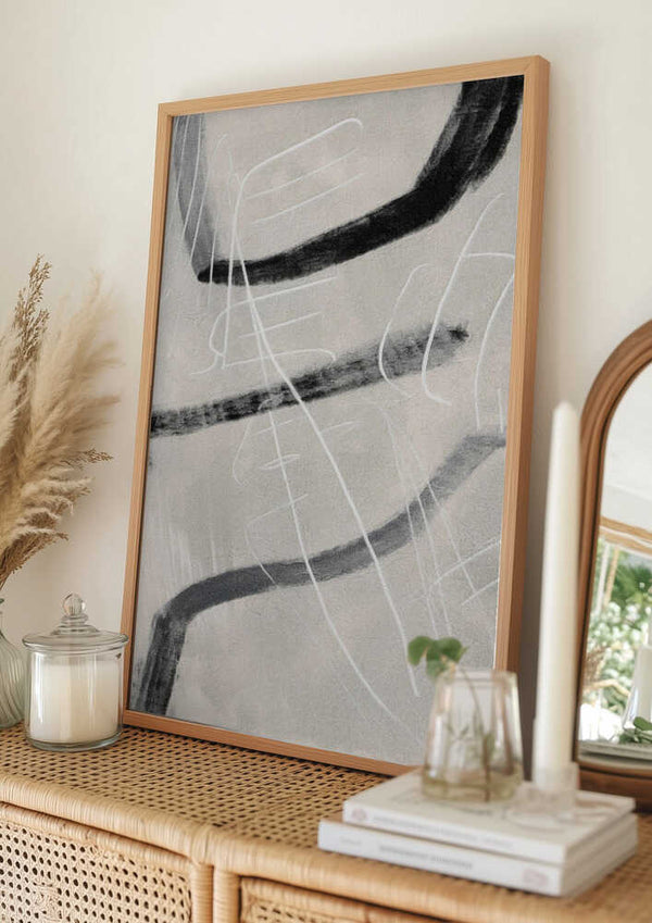 Tablou înramat „Gestual #4” de Alma