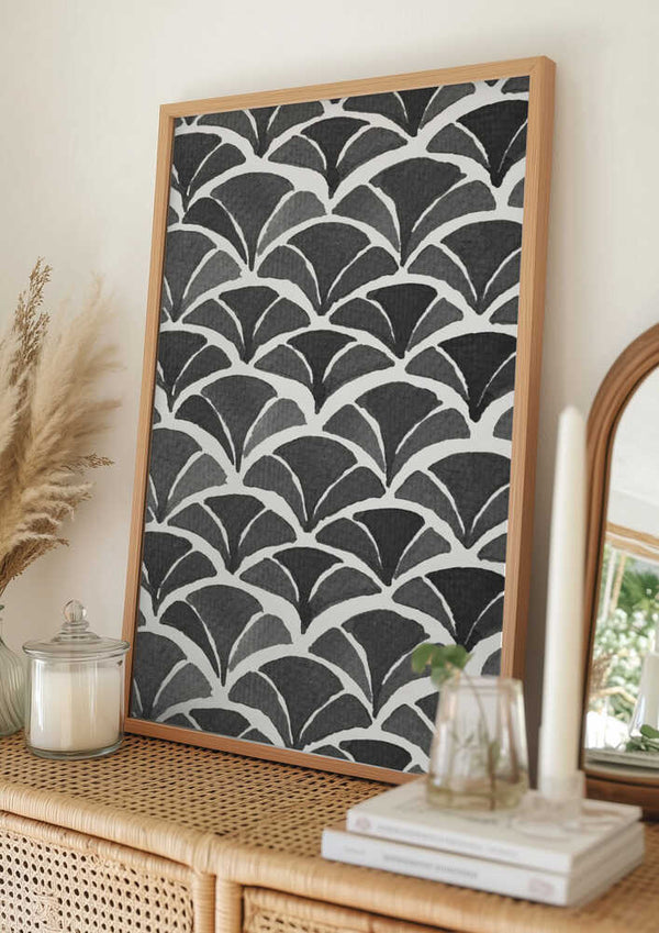 Tablou înramat „FAN FAN” de Fun Qui