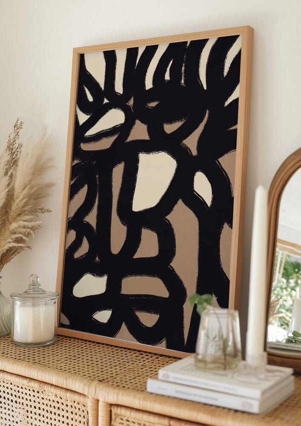 Tablou înramat „Dynamic Interplay Of Shapes” de Little Dean