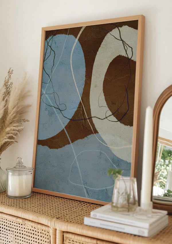 Tablou înramat „Ethereal Circles” de Treechild