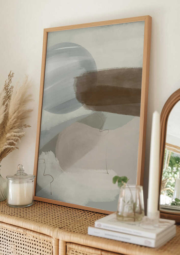 Tablou înramat „Abstract 01” de Nilesh Kulkarni