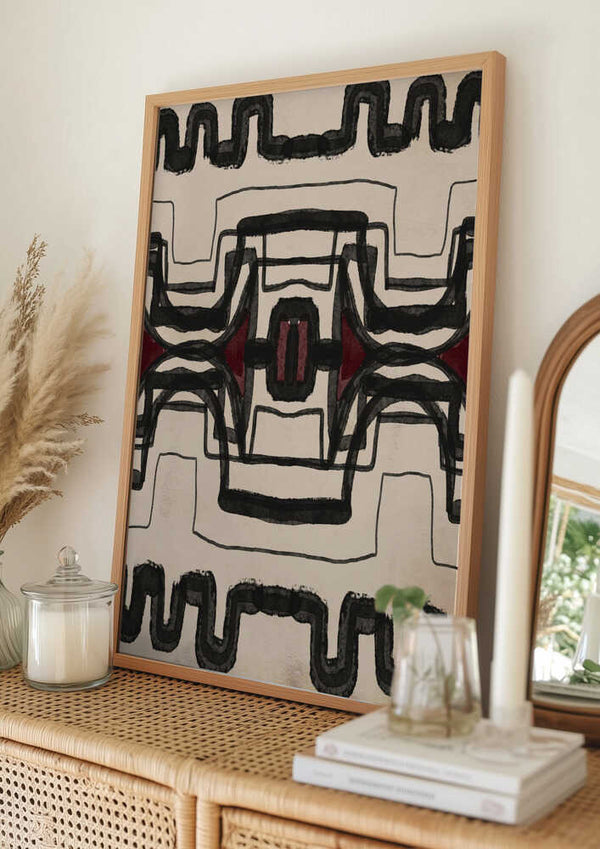 Tablou înramat „Movement II” de Gemma Bardot