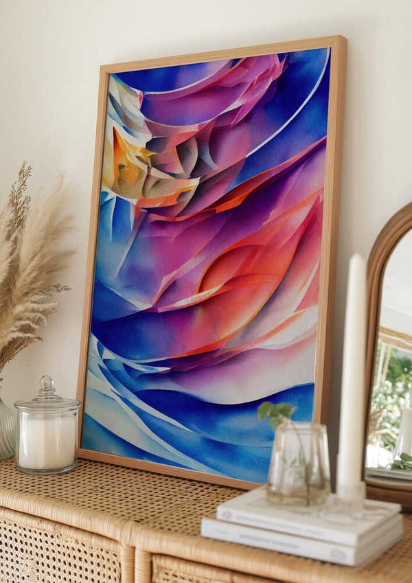 Tablou înramat „Nature Inspired Abstract Watercolor (Day 42)” de Mauro