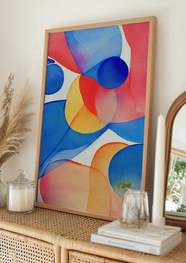 Tablou înramat „Nature Inspired Abstract Watercolor (Day 59)” de Mauro