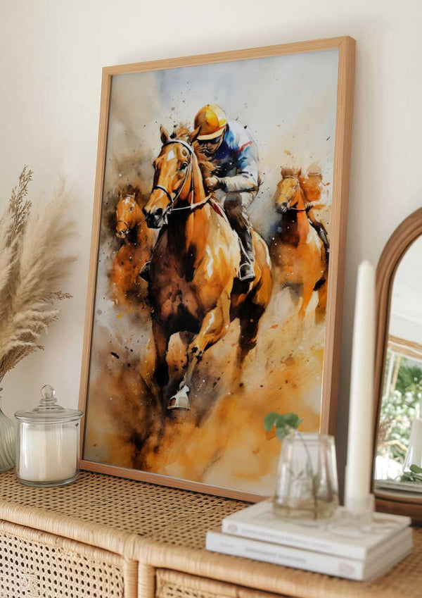 Tablou înramat „Sport Horse Rider 2” de Justyna Jaszke