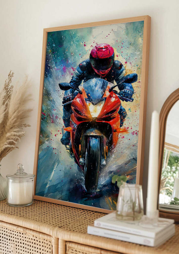 Tablou înramat „Sport Motor 1” de Justyna Jaszke