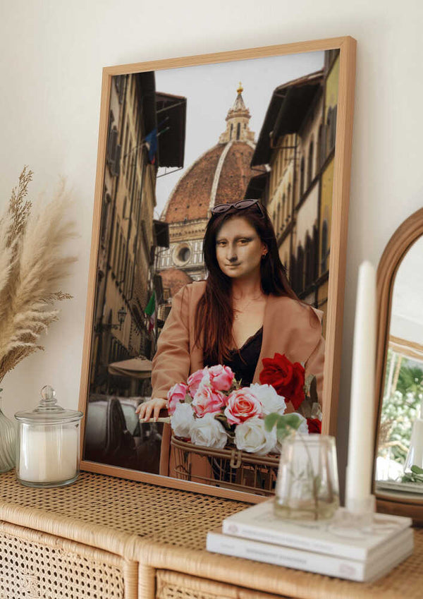 Tablou înramat „Mona On Florence” de Dikhotomy