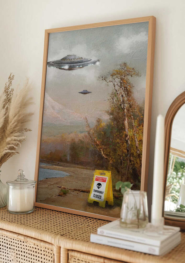 Tablou înramat „Restricted Area” de Dikhotomy