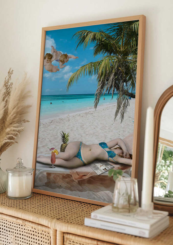 Tablou înramat „Venus On Beach” de Dikhotomy