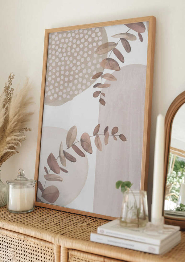 Tablou înramat „Boho In Neutral 1” de Sally Ann Moss