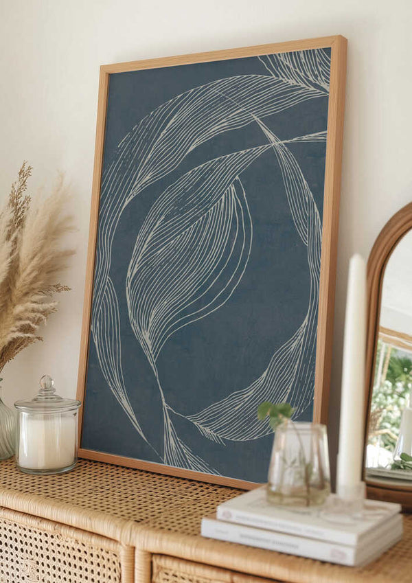 Tablou înramat „Dancing Lines” de Lucrecia Caporale