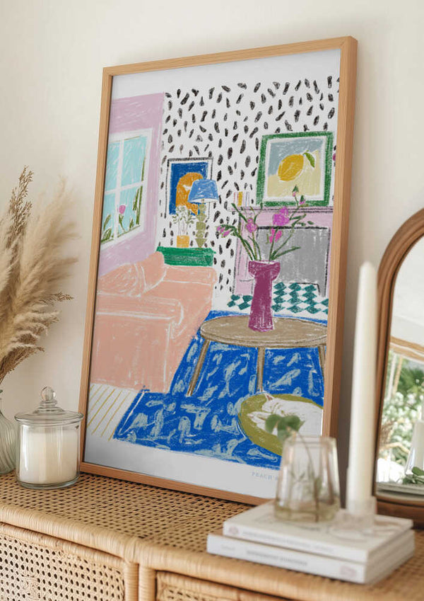 Tablou înramat „Pandc Interior” de Jenny Liz Rome