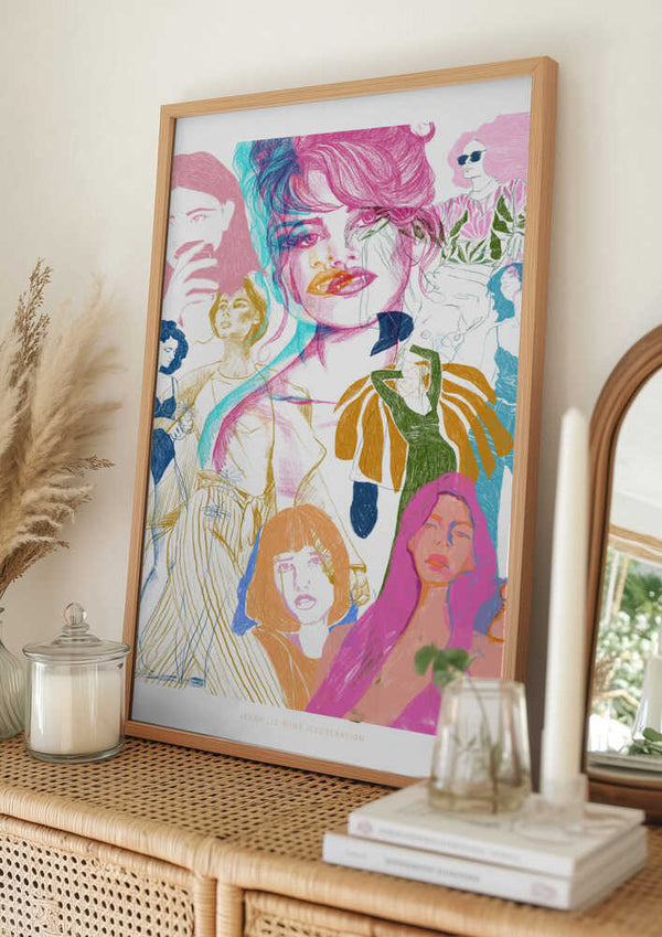 Tablou înramat „Jlr Collage1 Copy 3” de Jenny Liz Rome