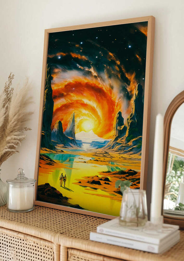 Tablou înramat „Romantic Space Walk” de Taudalpoi