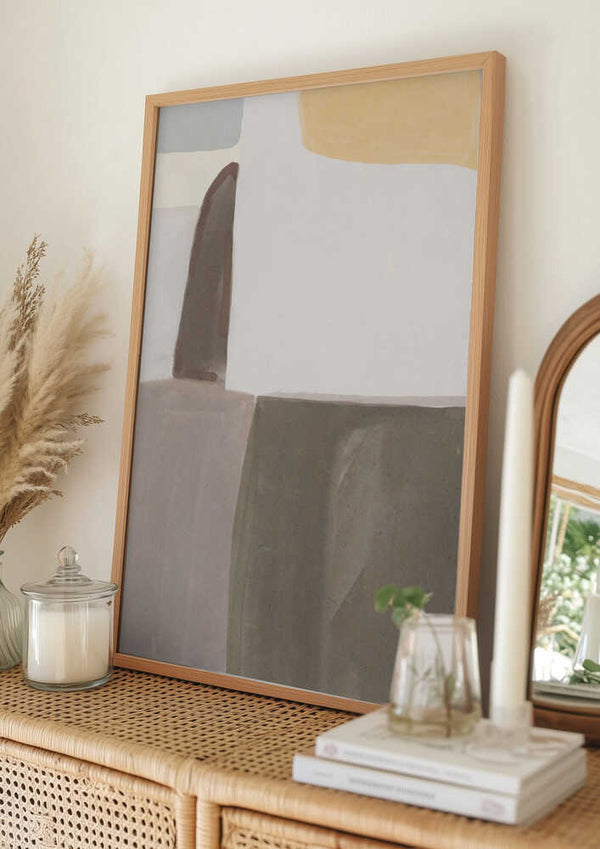 Tablou înramat „Muted Geometry” de Little Dean