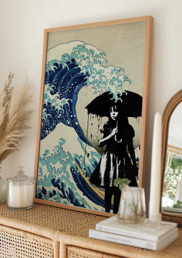 Tablou înramat „Under the Wave” de Dikhotomy