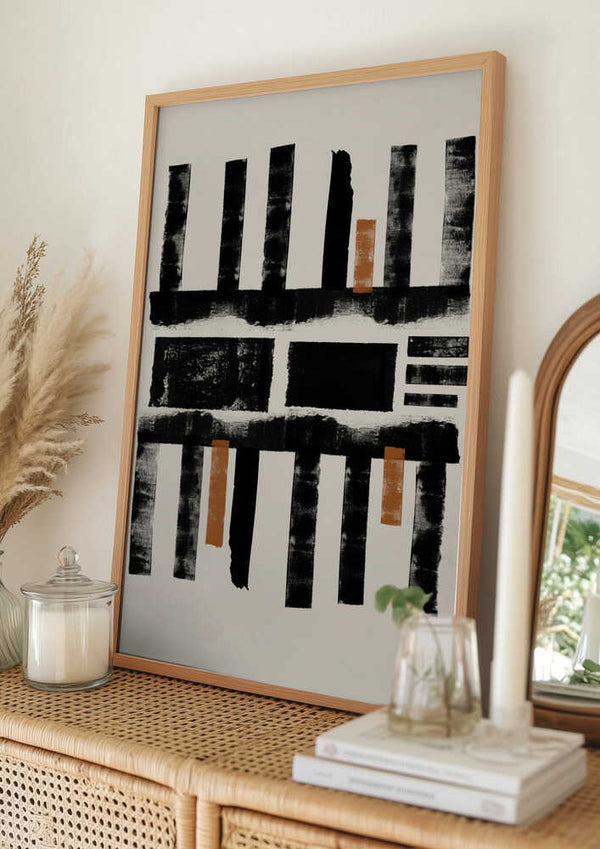 Tablou înramat „Geometric Rhythm” de THE MIUUS STUDIO