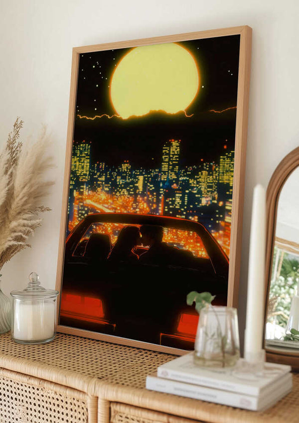 Tablou înramat „Love Over Japan” de Taudalpoi