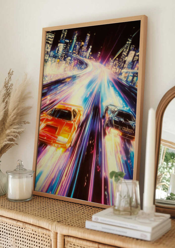 Tablou înramat „Street Racers” de Taudalpoi