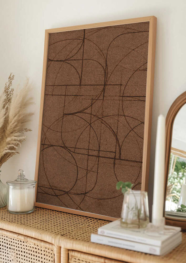 Tablou înramat „Curved 1” de Dan Hobday