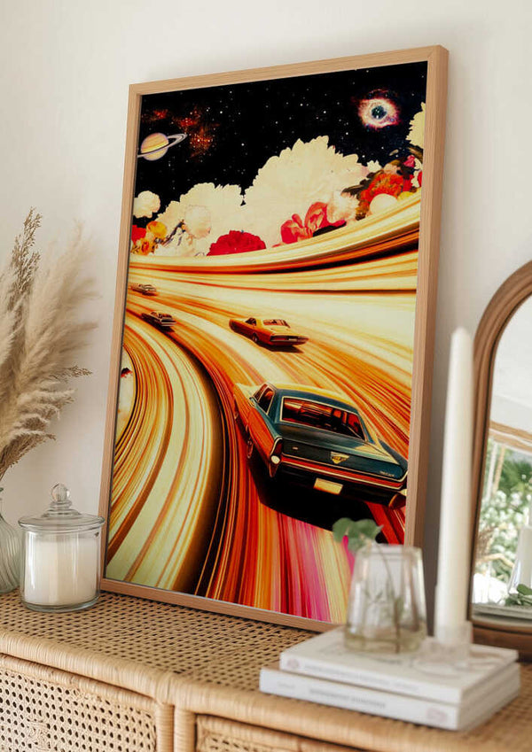 Tablou înramat „Flower Race” de Taudalpoi