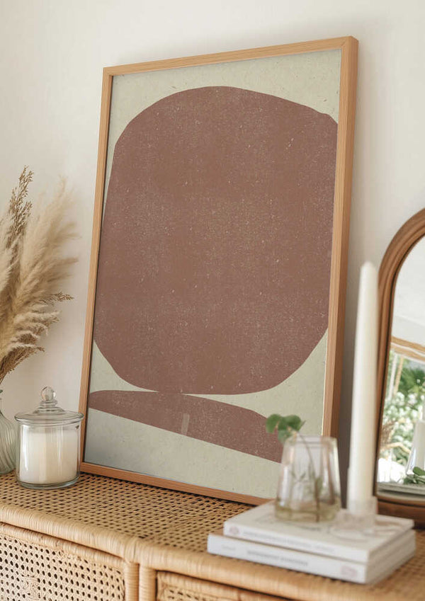 Tablou înramat „Earthy Stone” de THE MIUUS STUDIO